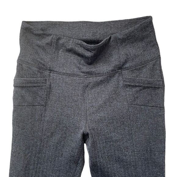 ATHLETA Herringbone Metro Pants / Leggings Gray Size Small - Picture 2 of 6